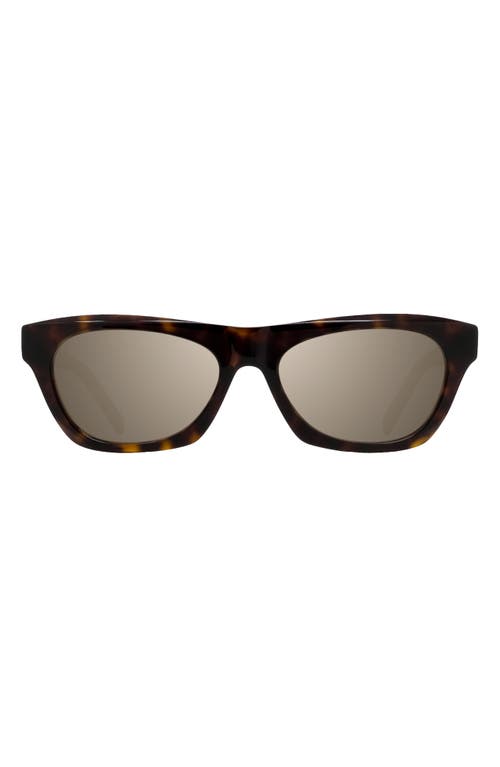 Givenchy Day 55mm Square Sunglasses in Dark Havana /Green at Nordstrom