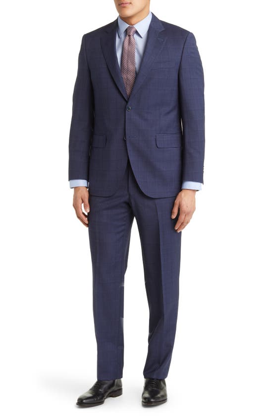 Peter Millar Tailored Fit Wool Suit In Navy | ModeSens