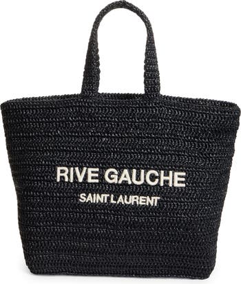 Saint Laurent Rive Gauche Logo Crochet Tote | Nordstrom