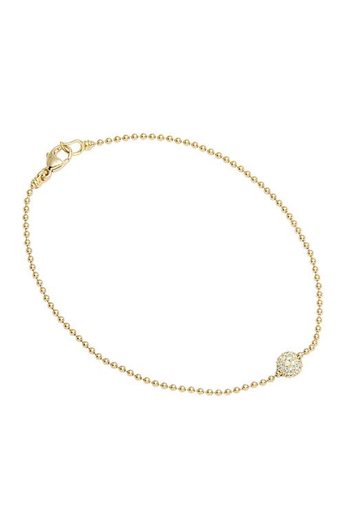 Lagos Covet Diamond Pavé Station Bracelet In Gold