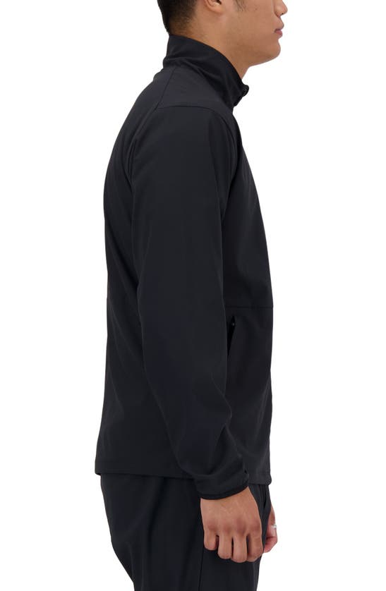 Shop New Balance Athletics Stretch Woven Jacket In Black