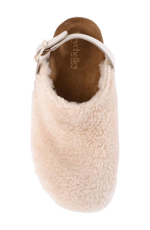 Shop Seychelles Buckle Up Clog In Natural Faux Fur