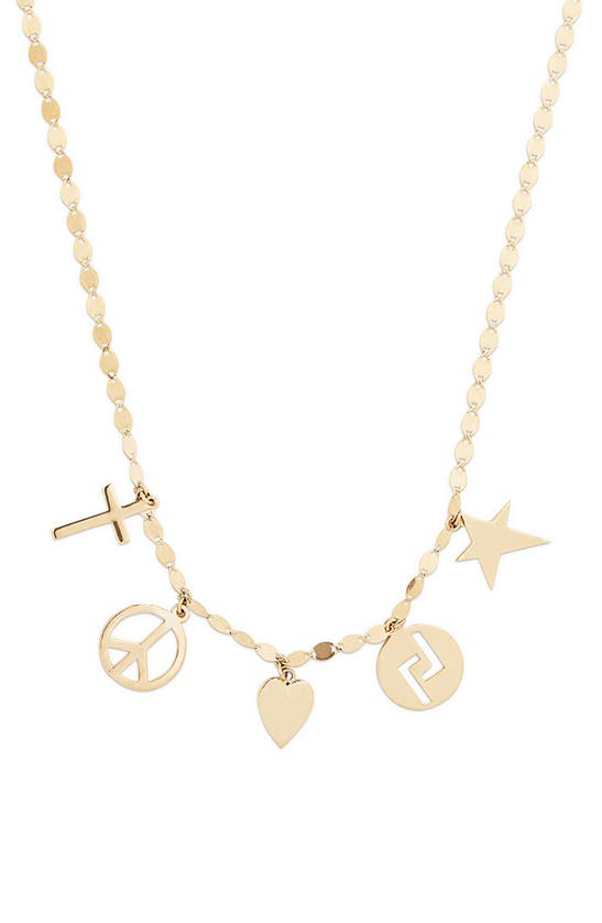 LANA LANA 14K GOLD CHARM NECKLACE