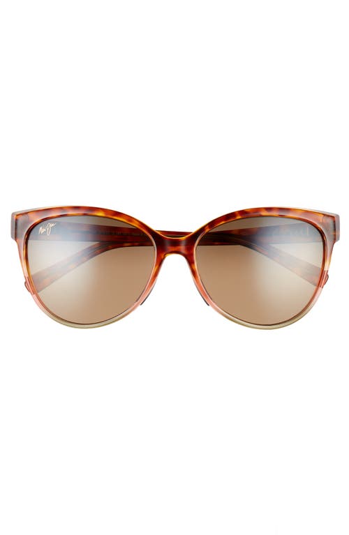 Maui Jim Olu Olu Hcl Bronze Butterfly Ladies Sunglasses Hs537-10a 57 In Tortoise With Tan/hcl Bronze