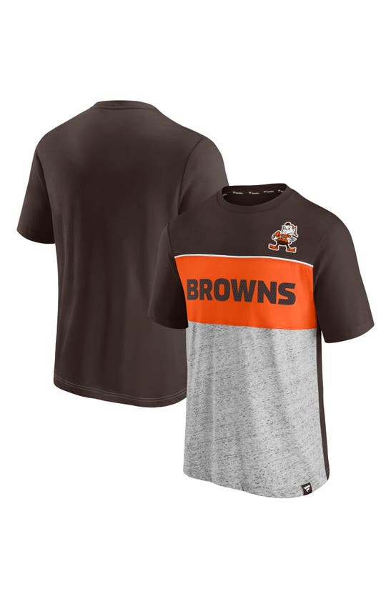 Fanatics Branded Brown/heathered Gray Cleveland Browns Brownie The