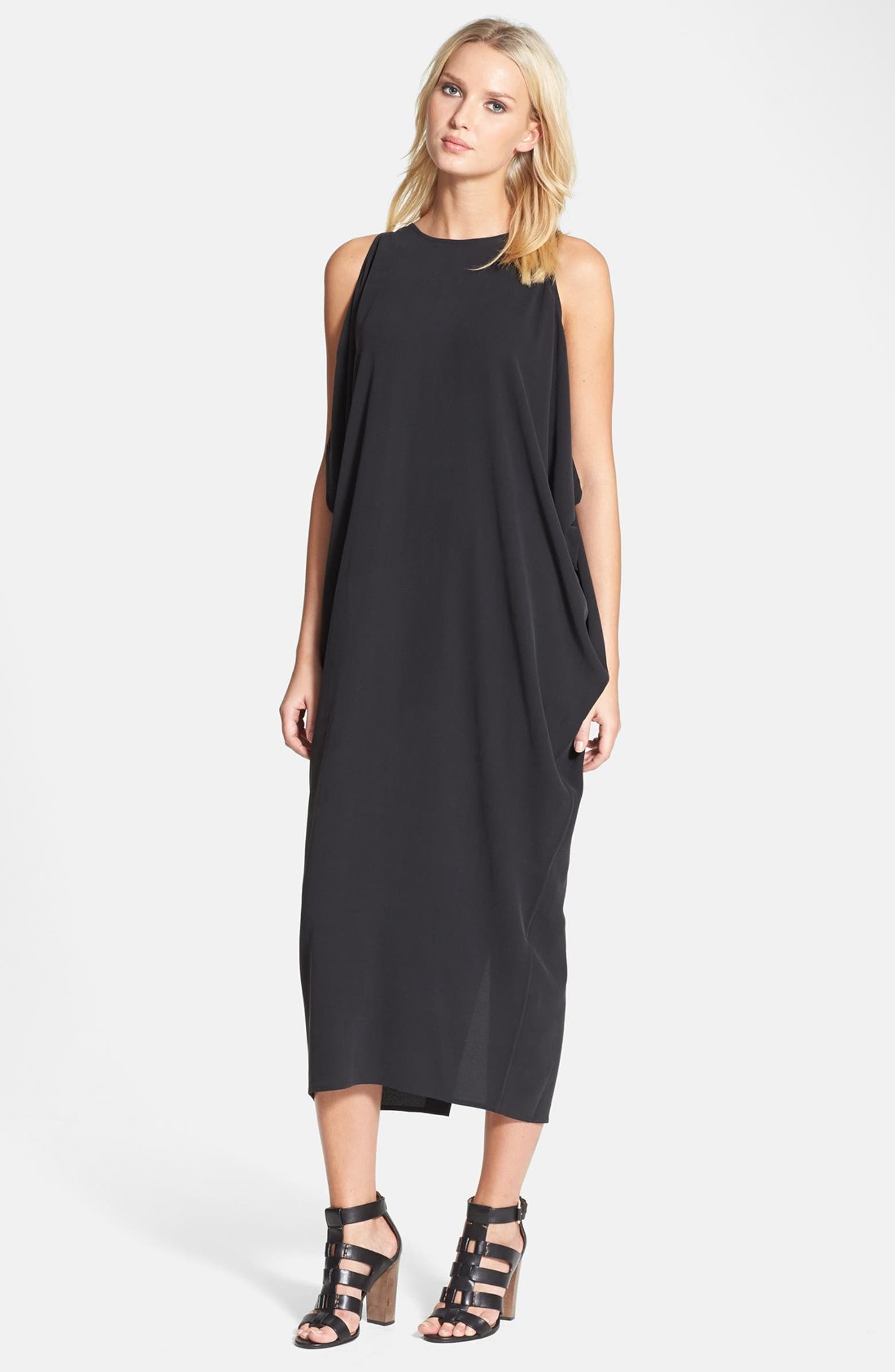 Eileen Fisher Scoop Neck Silk Dress Nordstrom