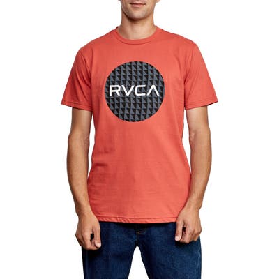 Rvca Motor Fill T-Shirt, Red
