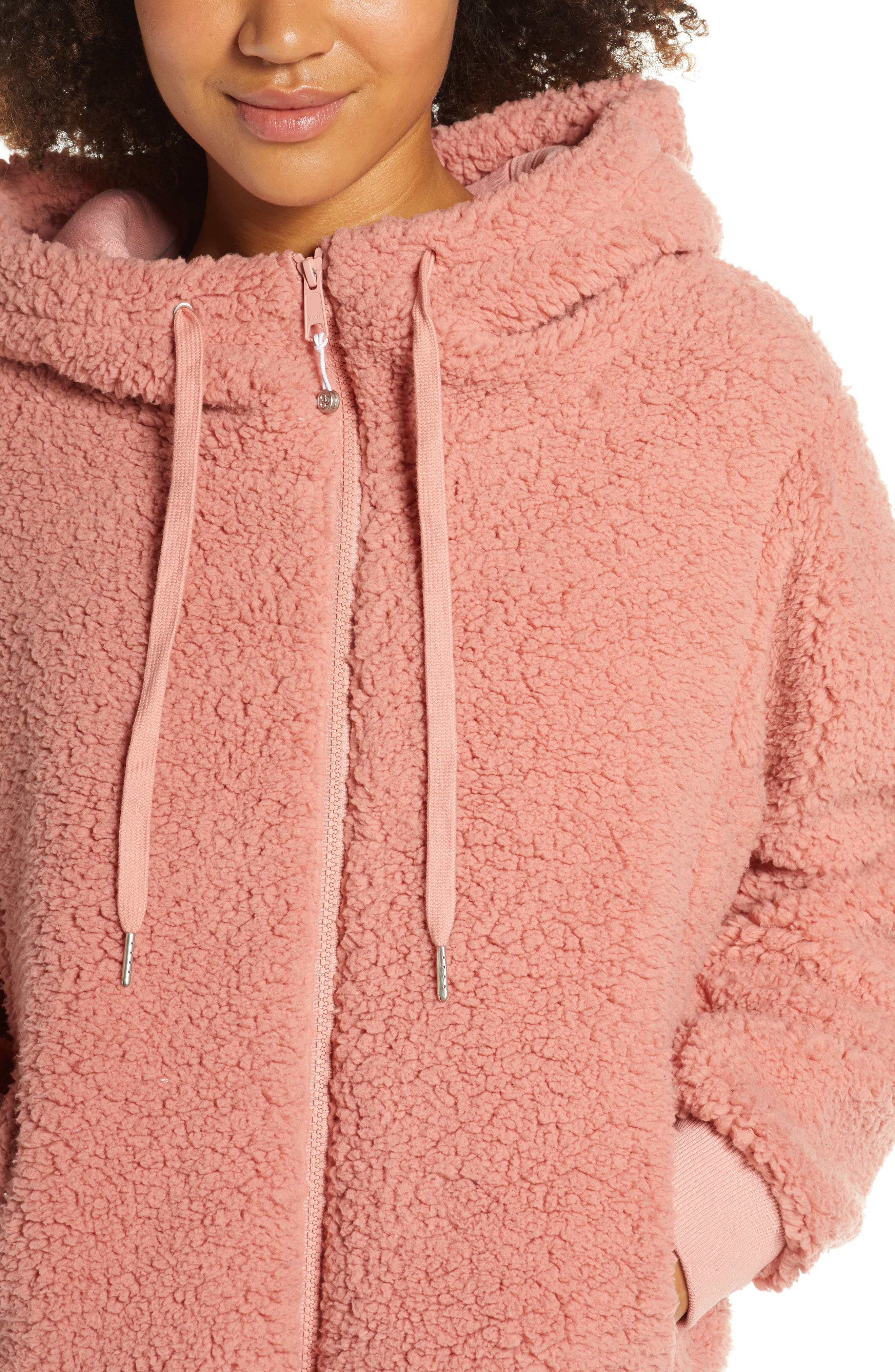 zella farrah hooded fleece jacket