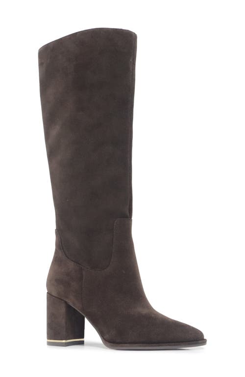 Shop Kenneth Cole Yvonne Knee High Boot In Chocolate Suede