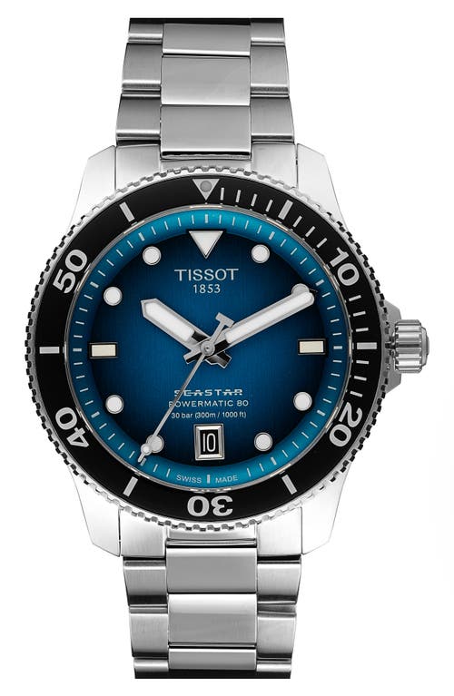 Tissot Tisso Seastar 1000 Powermatic 80 Bracelet Watch, 40mm In Metallic