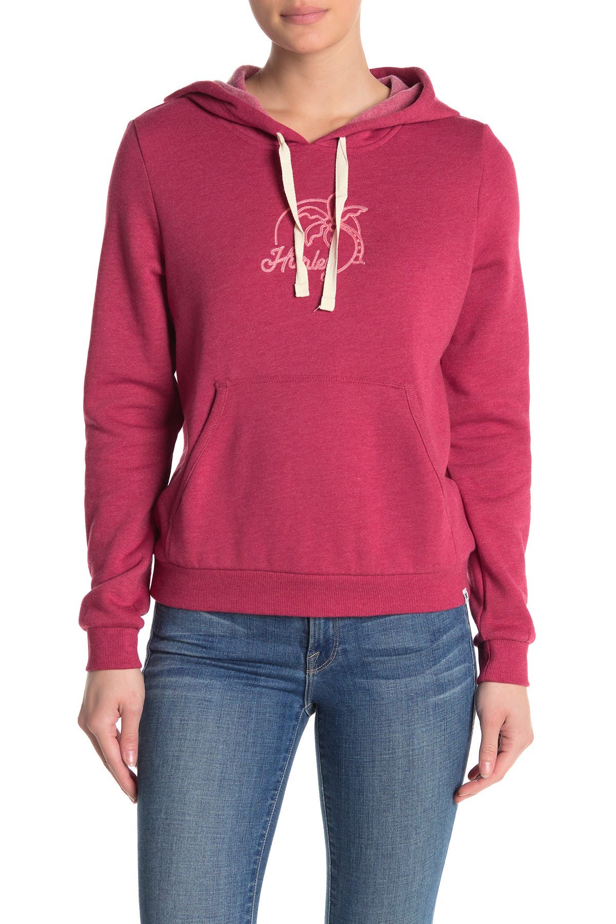 pink hurley hoodie