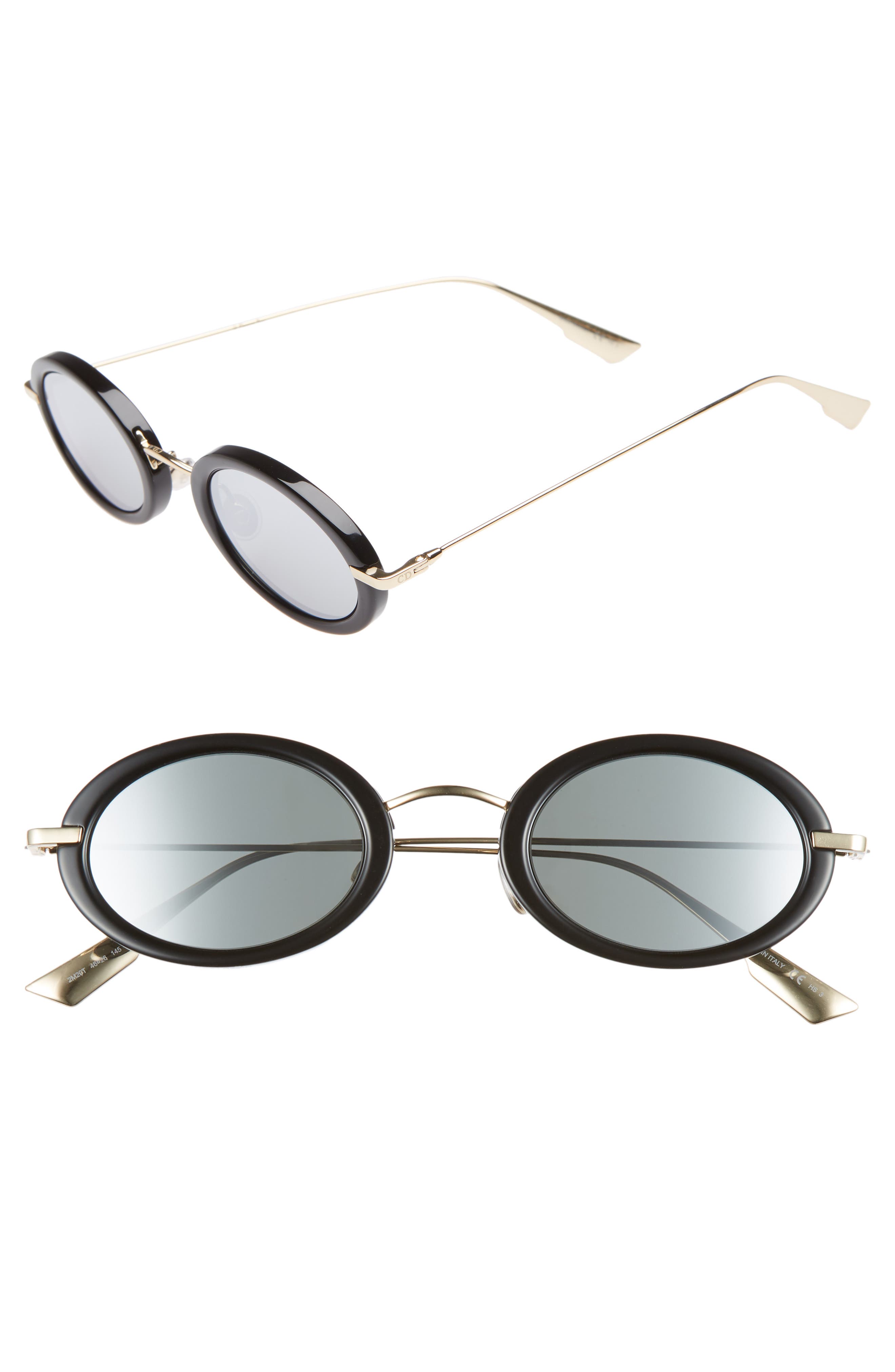 dior hypnotic 46mm small round sunglasses