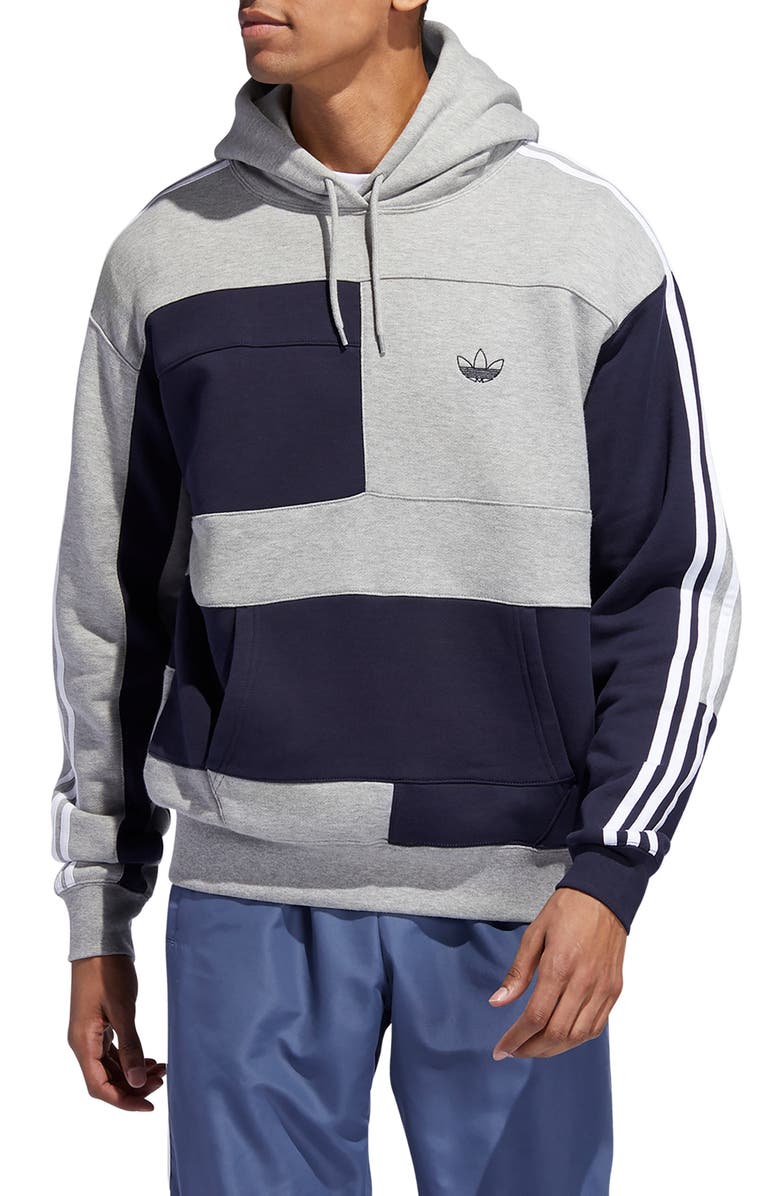 Mens adidas Asymmetrical Color Block Hoodie Mens adidas Asymmetrical Color Block Hoodie