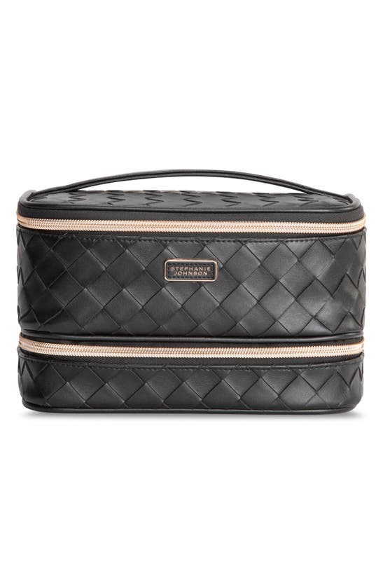 Shop Stephanie Johnson Belize Raven Jenny Cosmetics Train Case In Black