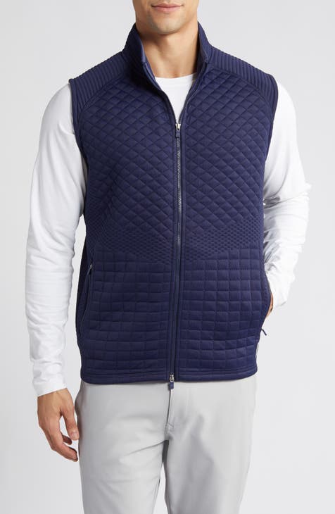 Peter Millar Crown Flex-Fleece Merino Wool Vest Mens Size Medium Scotch 630C
