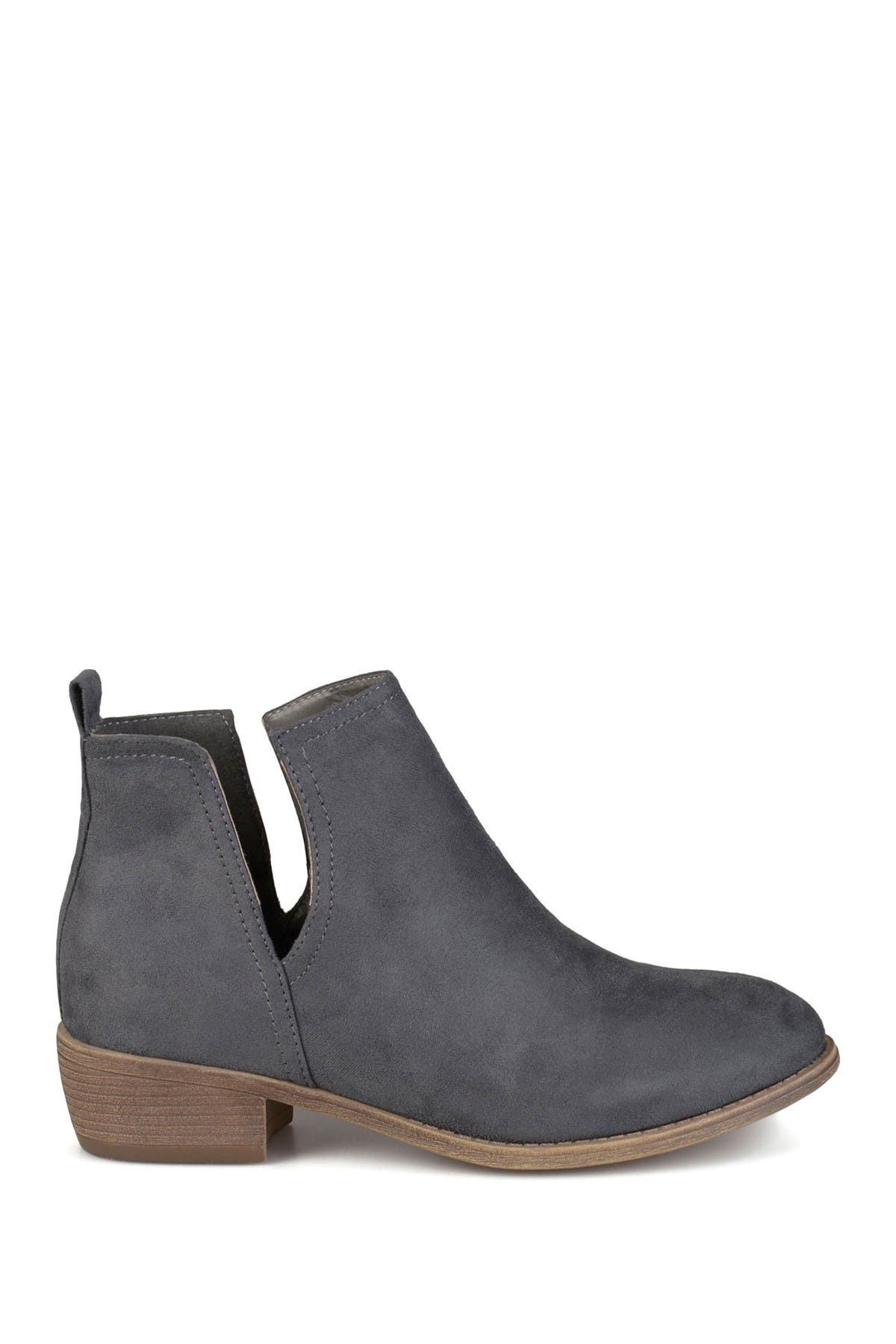 Journee Collection Rimi Split Side Bootie In Medium Grey2