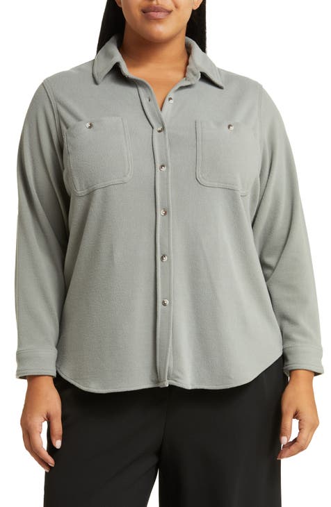 Brushed Long Sleeve Button-Up Shirt
