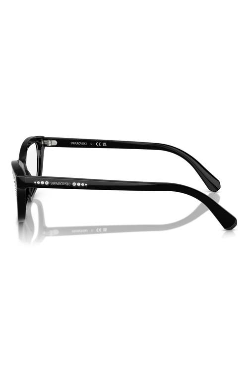 Swarovski 52mm Irregular Optical Glasses In Black
