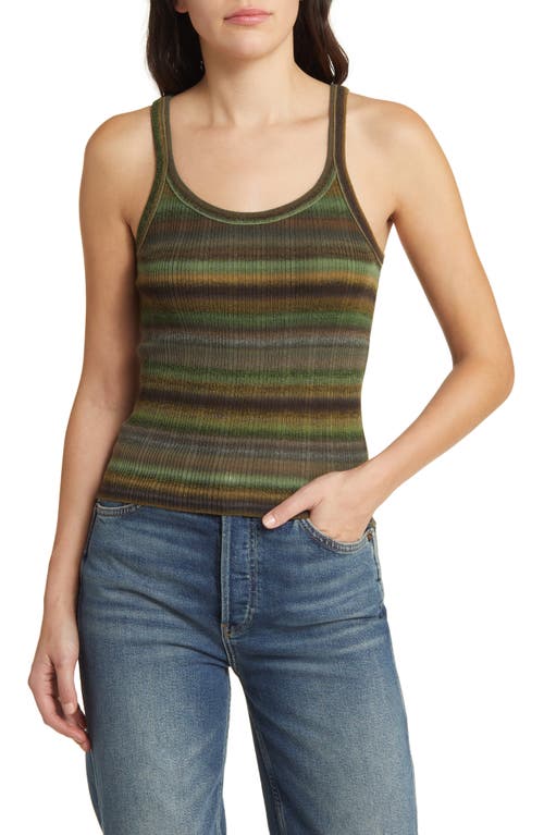 Re/Done Rib Wool Tank Top Space Dye at Nordstrom,