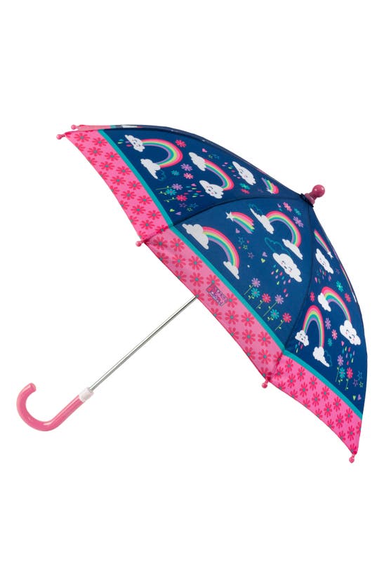 Shop Stephen Joseph Print Raincoat & Umbrella Set In Rainbow