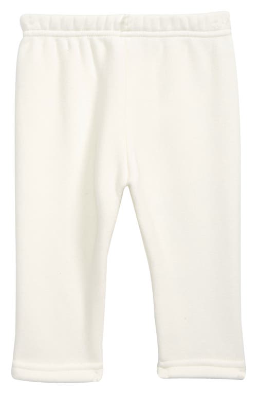 Ashmi & Co. Kids' Saint Fleece Lined Cotton Sweatpants in White