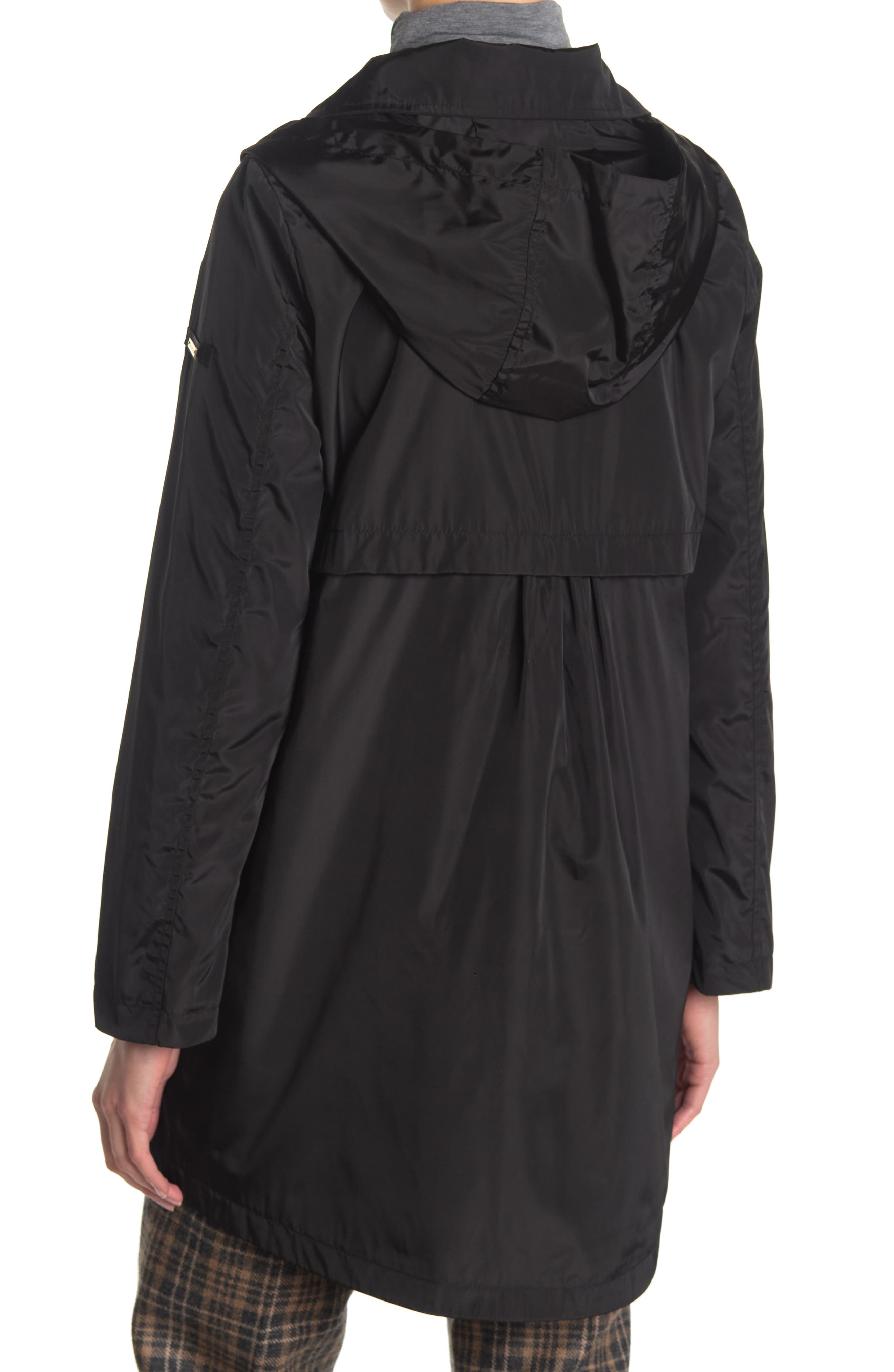 packable rain trench coat