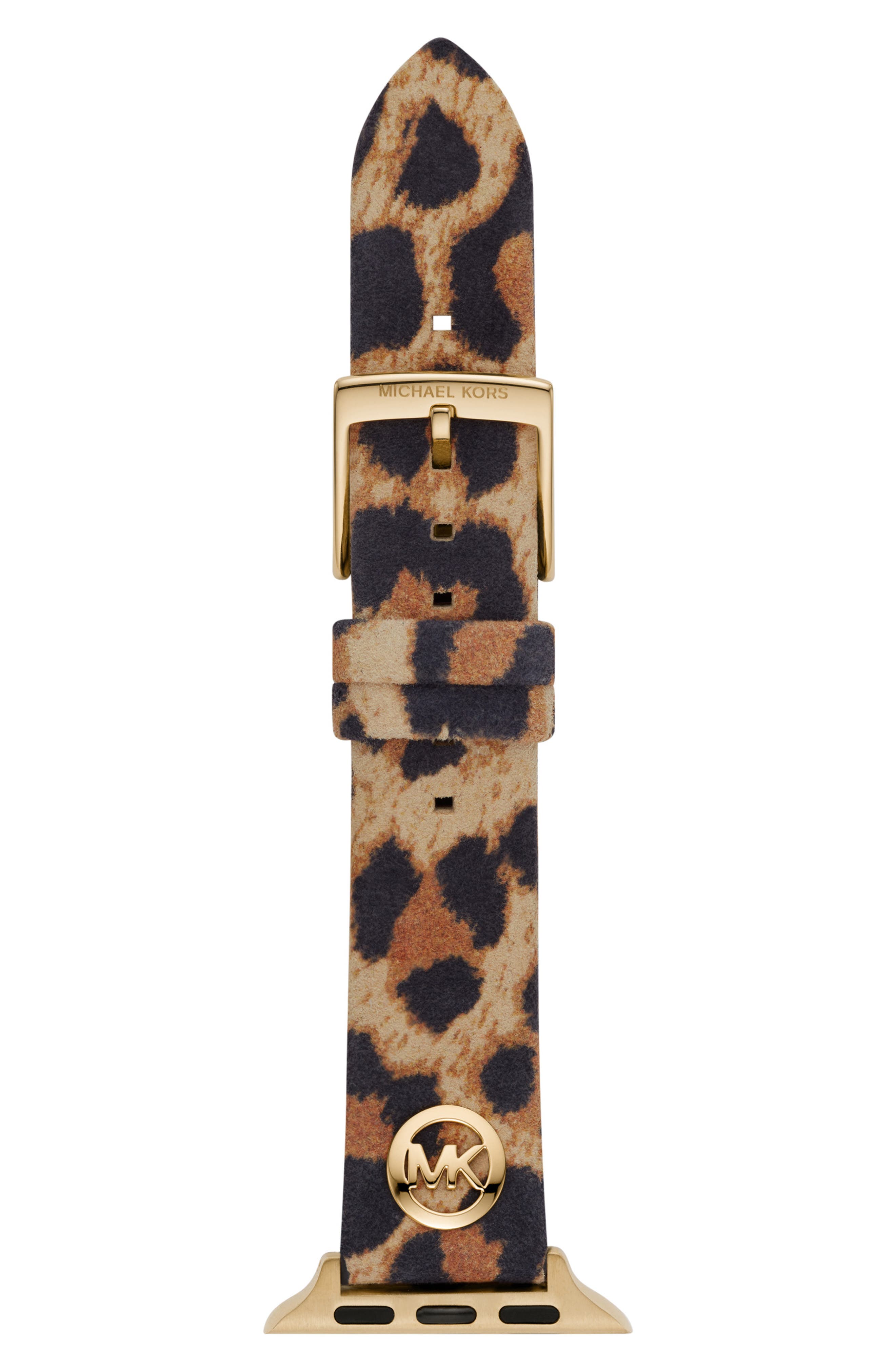 MICHAEL Michael Kors Animal Print Leather Apple Watch(R) Band in Multi
