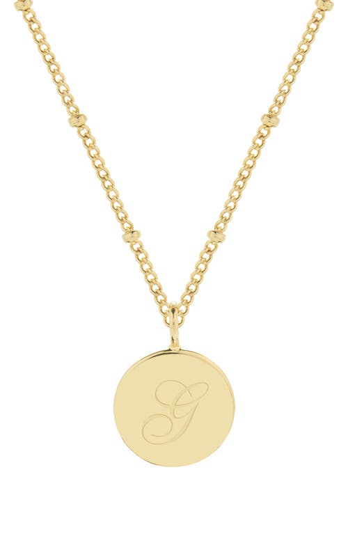 Brook and York Lizzie Initial Pendant Necklace in Gold G