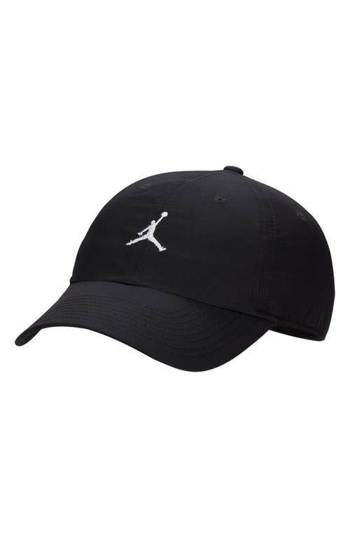 Men's Jordan Club Adjustable Unstructured Hat in Black/Black/White