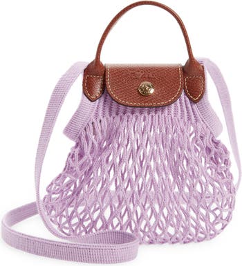 Longchamp Le Pliage Filet Mini Top Handle Bag Ecru｜TikTok Search