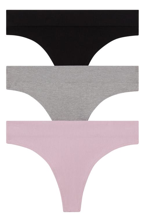 Honeydew Intimates Bailey Assorted 3-pack Thongs In Multi