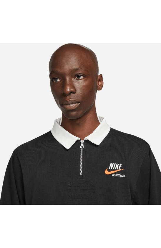 Nike Men's Sportswear Trend Rugby Top In Black ModeSens