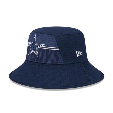 Men's New Era White Dallas Cowboys Bold Bucket Hat