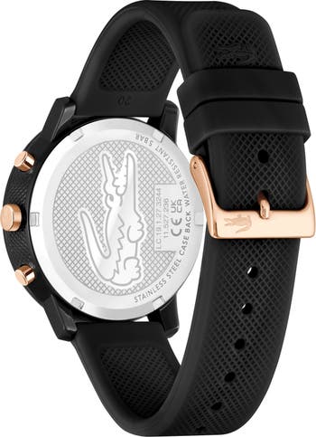 Watch, Nordstrom Chronograph Silicone 44mm | Lacoste Strap 12.12