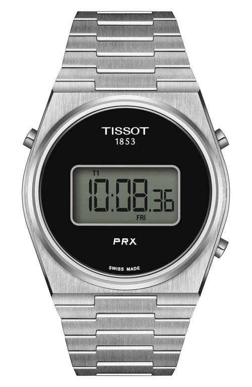 Tissot Prx Digital Bracelet Watch, 40mm In Black