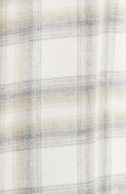 Rails Lennox Plaid Cotton Blend Button-up Shirt In Quicksand Spark Melange