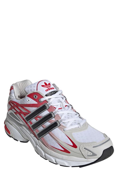 adidas Adistar Cushion 3 Running Shoe in White/Black/Better Scarlet at Nordstrom, Size 12.5