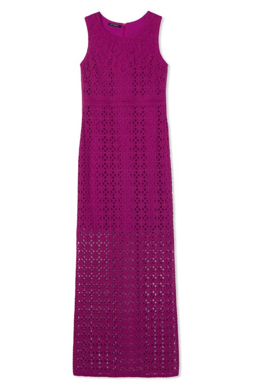 St John St. John Collection Cornely Engineered Lace Gown In Azalea