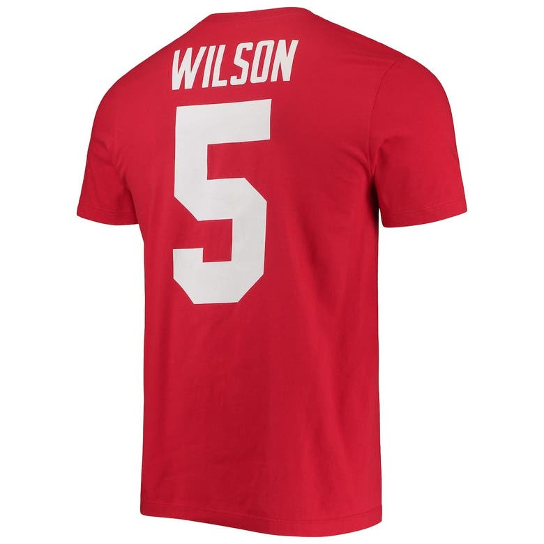 Nike Men's Ohio State Buckeyes Garrett Wilson #5 Scarlet Football Jersey T- Shirt