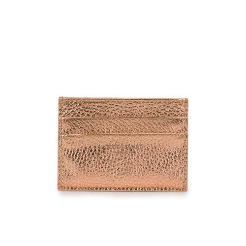 Shop Teddy Blake Cardholder Stampatto In Gold Pink