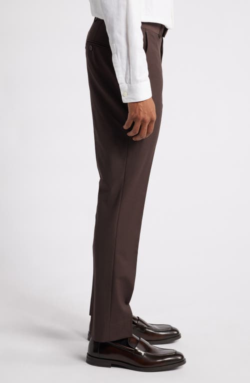 OPEN EDIT OPEN EDIT SOLID SLIM FIT WOOL BLEND TROUSERS 