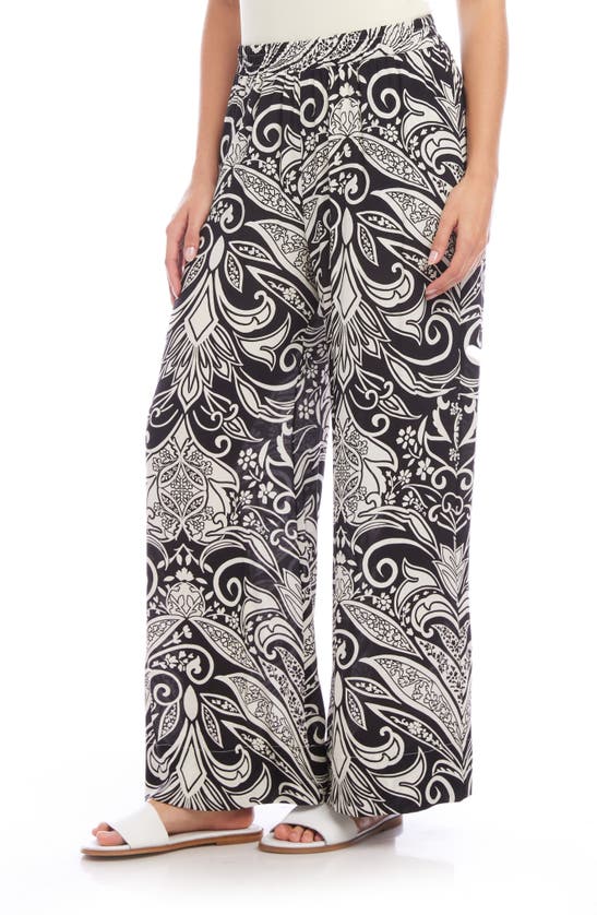 Shop Karen Kane High Waist Wide Leg Pants In Print