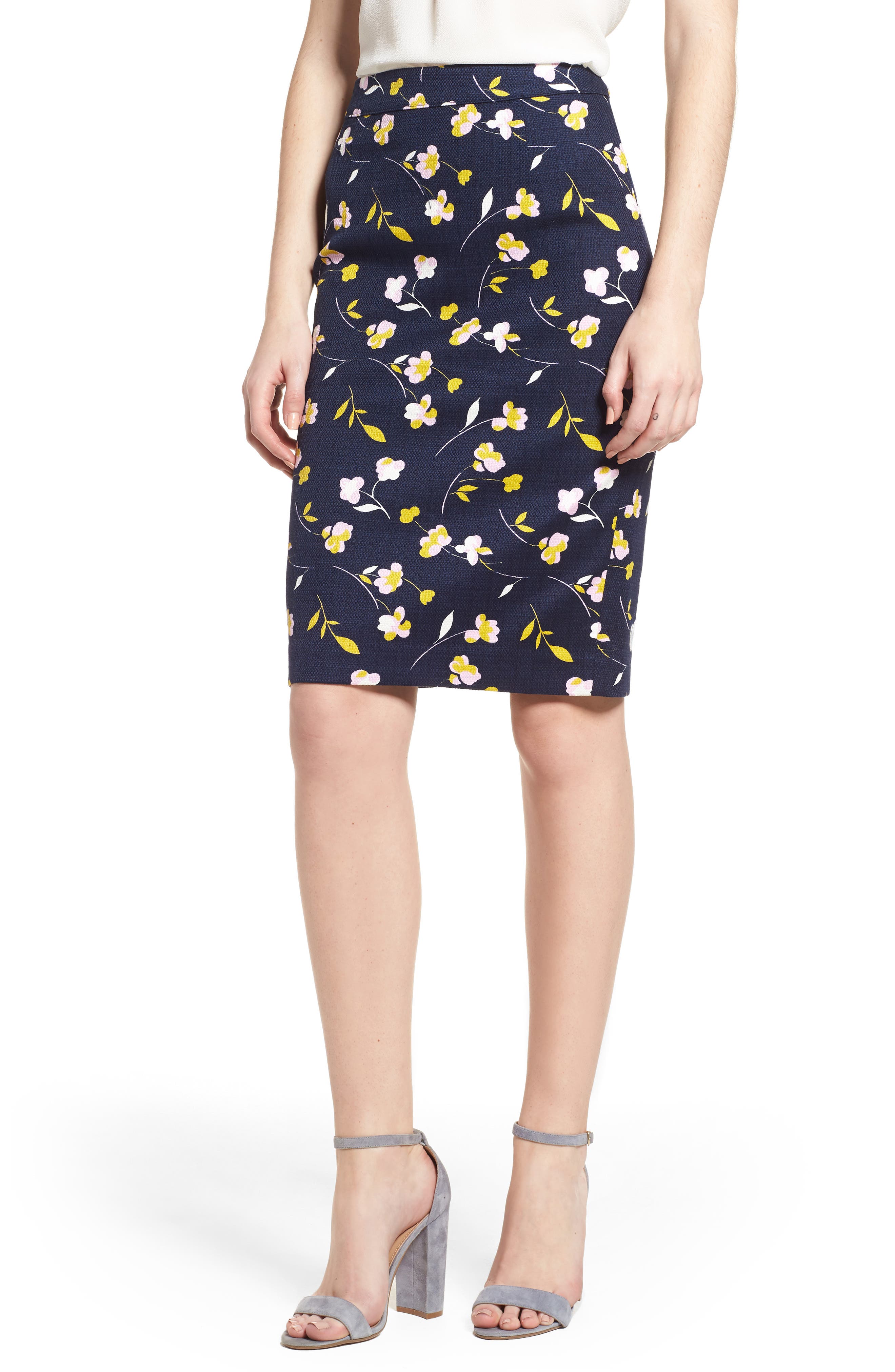 boden floral pencil skirt