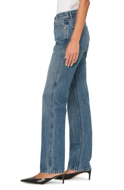 Dl1961 Rosie Straight High-rise Jeans In Blue
