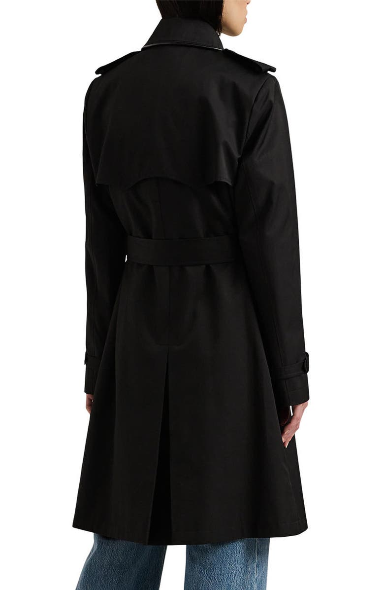 Lauren Ralph Lauren Belted Water Resistant Double Breasted Trench Coat ...