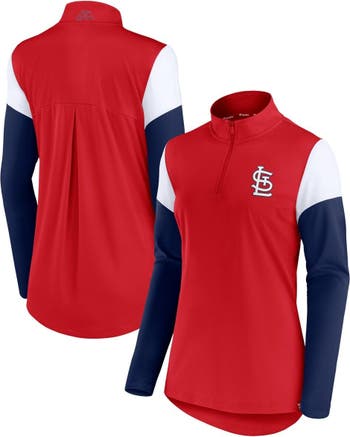 St. Louis Cardinals Fanatics Branded Official Logo Fitted Pullover Hoodie -  Red