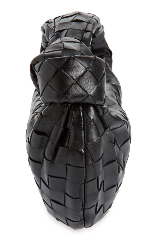 Bottega Veneta Mini Jodie Leather Hobo In Black/ Gold