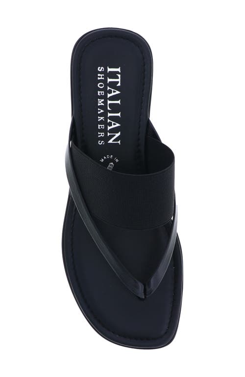 Italian Shoemakers Felia Flip Flop In Black
