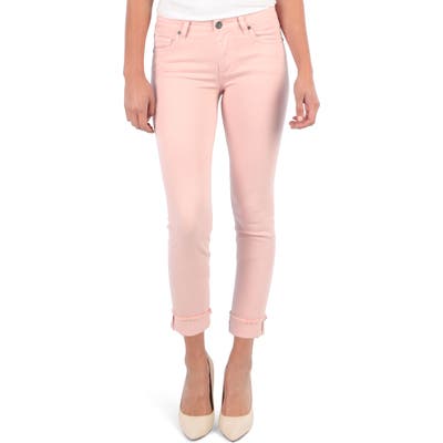 Kut From The Kloth Amy Crop Straight Leg Jeans, Pink