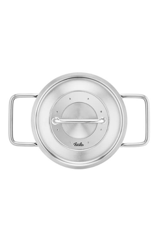 Fissler Pure Collection Stainless Steel Stock Pot With Metal Lid In Stainless Steel